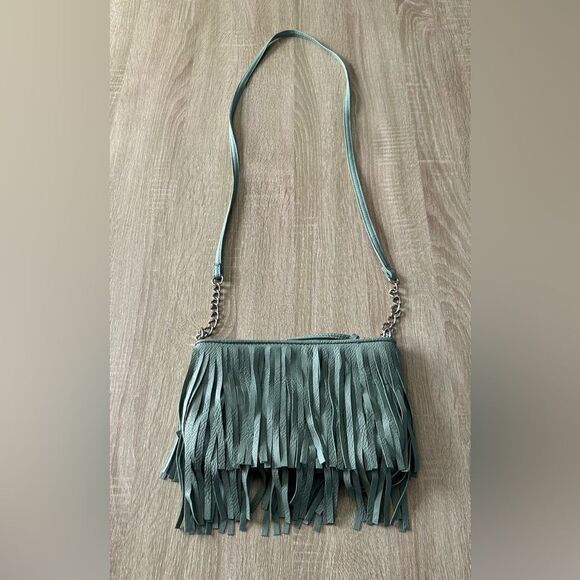 NWOT … Sassy Suede TASSELED Crossbody - Picture 2 of 4
